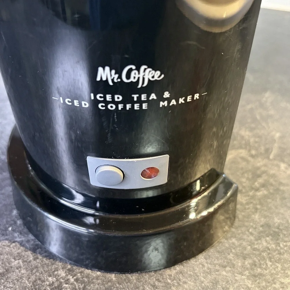 Mr Coffee Iced Tea & Coffee Maker 2-in-1 Brew 2 Quart Black NO Pitcher TESTED!‎